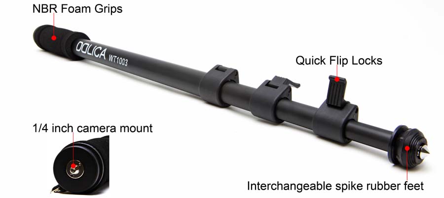 Dolica WT-1003 67-Inch Lightweight Monopod